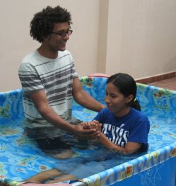 Heidy's baptism